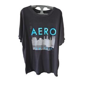 Vintage Aeropostile Grunge Streetwear T Shirt Size L Single Stitch